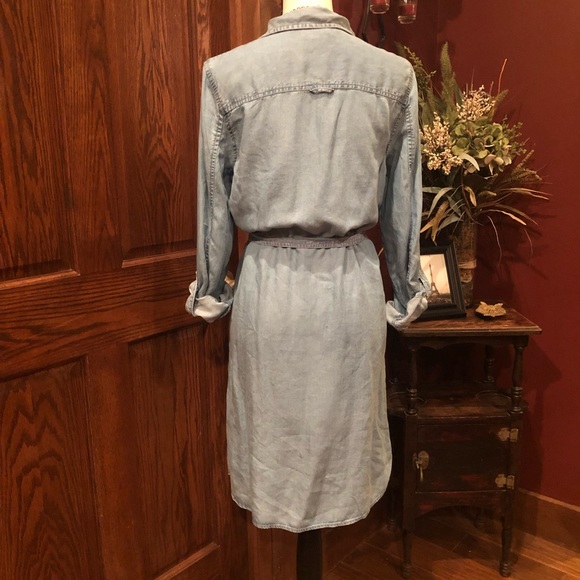 Gap Jean Shirt Dress w/ attached Belt. NWT. - Picture 3 of 8